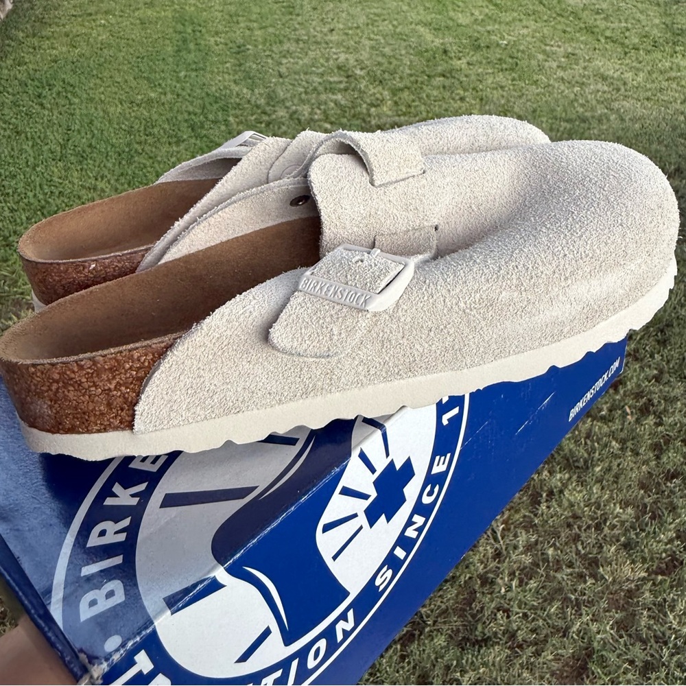 Birkenstock Boston BS Antique White 38EU, Women’s 7, Men’s 5 Narrow